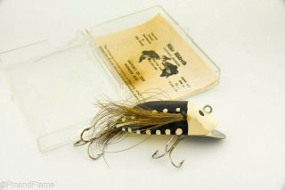 Vintage Mike Hildreth Minnow Antique Fishing Lure With Insert Lc9