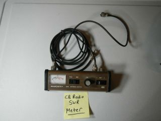 Vintage Radio Shack Cb Radio Swr Meter/antenna Switcher & Cables