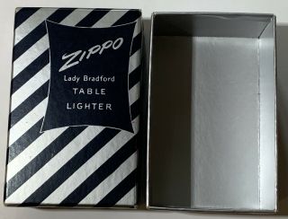 Zippo 1950 ' s Lady Bradford Table Lighter - Hollywood - Rare 2