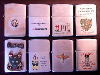 8 Zippo - U.  S.  Army - Marines - From The - 1950,  