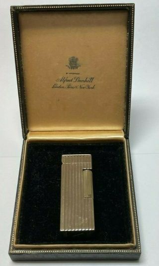 Vintage 1950s 14k Gold Jacket Dunhill Rollalite Lighter | Box |