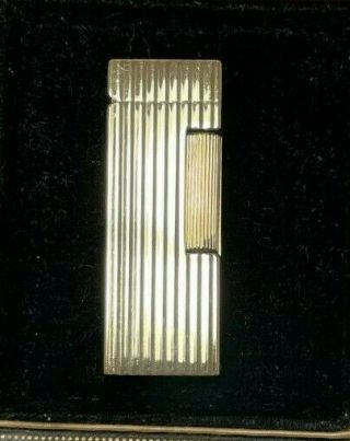 Vintage 1950s 14K Gold Jacket Dunhill Rollalite Lighter | Box | 4