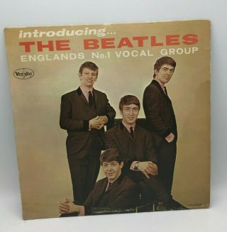 Introducing The Beatles Vintage Lp Vjlp 1062 Vee Jay Records (ct)
