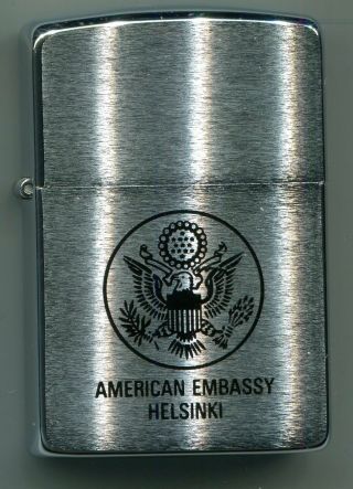 Zippo 1989 American Embassy Helsinki Unlit