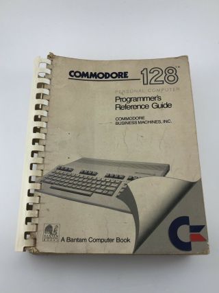Rare Commodore 128 Programmer’s Reference Guide Bantam Computer Book Basic 1986