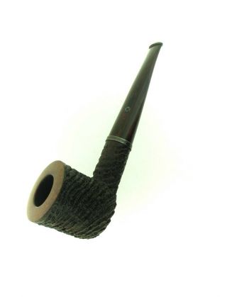 Larry Roush S4 14 Cumberland Stem Silver Band Pipe Unsmoked