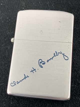 1953 Zippo Lighter - Chrome Plated Steel Case / Factory Engraved Name