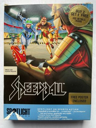 Speedball Game By Spotlight 3.  5 " Disk For Commodore Amiga - &