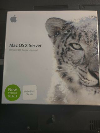 Retail Mac Os X Server 10.  6.  3 Snow Leopard Unlimited Client Mc588z/a - I1
