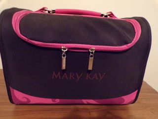 Vintage Mary Kay Consultant Travel Case Luggage Black/pink 12x9 1983