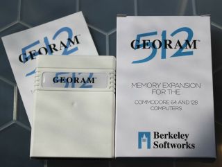 Commodore 64 & 128 Georam 512 Ram Expansion Unit By Berkeley Softworks