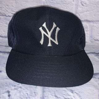 Vtg 1980’s York Yankees Blue Trucker Baseball Hat Mesh Snapback Mlb Baseball