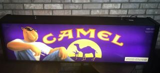 Vintage 90s Joe Camel Advertisement Double Sided Neon Store Sign For Man Cave