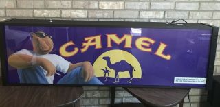 Vintage 90s Joe Camel Advertisement Double Sided Neon Store Sign For Man Cave 3