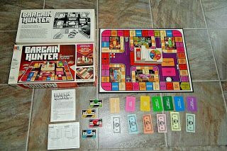Bargain Hunter Shopping Board Game Milton Bradley Vintage 1981 Complete
