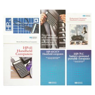 6 Hewlett - Packard Calculator Brochures Hp - 41c Hp - 41cv Hp - 41cx Hp - 75c Hp - Il