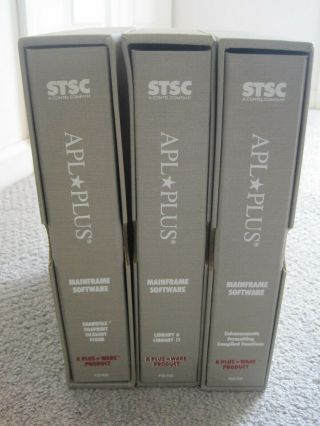 Stsc Apl Plus Mainframe Software - Boxed Set Of 3 Manuals