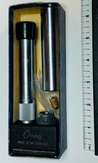 Vintage Omag Field Microscope Made In Switzerland Collectible