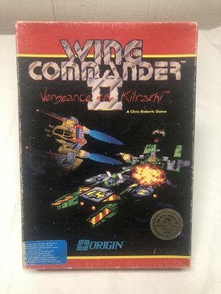 Wing Commander 1 & 2 Ibm - Pc Game.  1991 Origin Pc Game 5.  25”