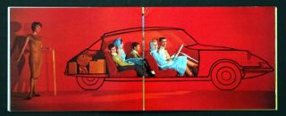 1961 Citroen Id 19 Vintage Car Dealer Sales Brochure In English