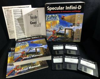 Specular Infini - D 3.  0 For Mac - Vintage Software And Manuals