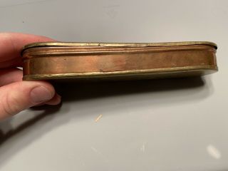 17th/18th Century Dutch Brass and Copper Tobacco Box 2