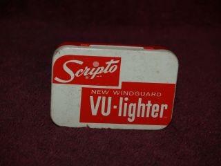 SCRIPTO DEMONSRATION MODEL VU - LIGHTER WITH BOX,  POUCH AND PAPERS 2