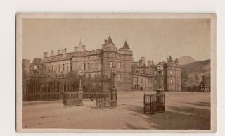 Vintage Cdv The Palace Of Holyrood Palace Edinburgh Scotland 1867