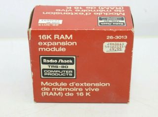 Vintage Radio Shack 16k Ram Memory Expansion Module Trs - 80 Computer Part - M84