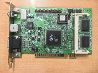Ati 3d Rage Pro 4mb Pci Tv S - Video Out Vintage Video Graphics Card