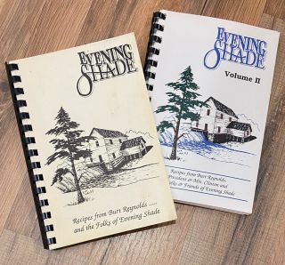 Evening Shade 1 & 2 Arkansas Vintage Spiral Bound Cookbook 90’s Recipes Reynolds