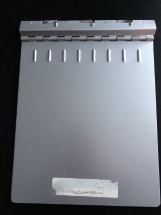 Vintage Handcrest Open Holder Aluminum Clipboard Looseleaf Flip Open Euc