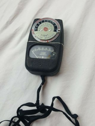 Vintage General Electric Light Exposure Meter W/ Box Type DW - 68 2