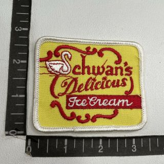 Vtg Schwan’s Delicious Ice Cream Advertising Patch C066