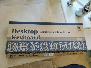 Vintage Btc Desktop Keyboard For Microsoft 5106