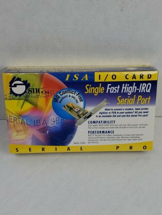Siig I/o Card Serial Pro Io1847 Isa Card Jj - A10012