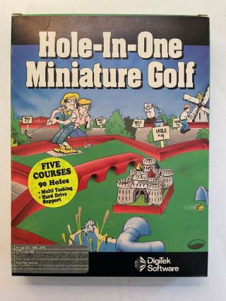 Hole - In - One Miniature Golf Game By Digitek 3.  5 " Disk For Commodore Amiga -