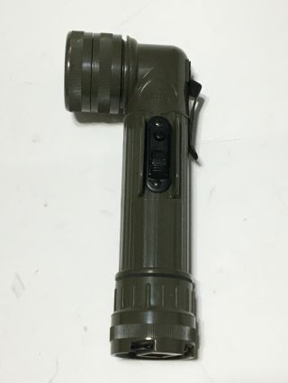 Vintage FULTON MX - 991/U U.  S.  Military Angle Signal Flashlight with lenses 2