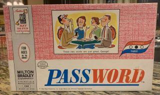 Vintage Password Board Game - Milton Bradley 1964 Volume 3 Complete 4260