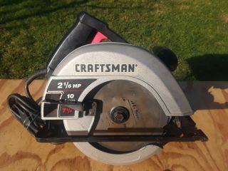Vintage Craftsman 315.  108320 7 - 1/4 " Circular Saw 2 - 1/8 Hp 10 Amp Made In Usa A,