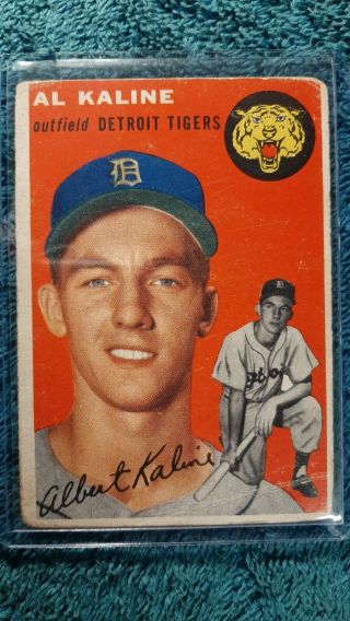 1954 Topps 201 Al Kaline Tigers Rookie