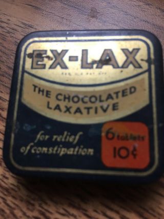 Vintage Ex - Lax Tin