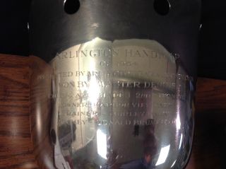 TIFFANY STERLING SILVER PRESENTATION TROPHY,  Wine cooler,  Ice Bucket.  Arlington. 6