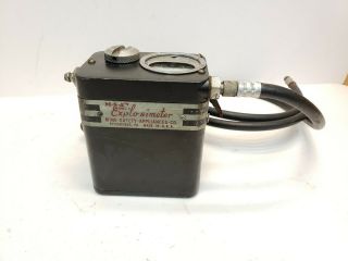 Vintage Msa Explosimeter Combustible Gas Indicator Model 2 Coal Mine Mining