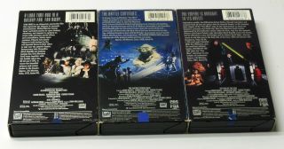 Vintage 1990 Theatrical Star Wars VHS Trilogy CBS FOX Red Label 2