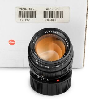 Leica 50mm F1/4 SUMMILUX - M Late II with Leica Box in EXC, 2