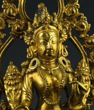 FINE ANTIQUE CHINESE ORMOLU GOLD GILT BRONZE BUDDHA FIGURE MING QING DYNASTY 6