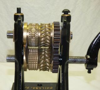 Antique Thomas Mills & Bro.  Cast Iron & Brass Hard Candy Rolling Machine Press 3