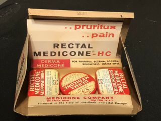 Vintage Medical Physicians Sample Pack Medicone Company Hemorrhoidal Therapy 2