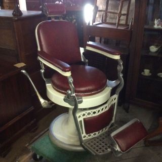 Vintage Barber Shop Chair By Emil J.  Paidar Chigago